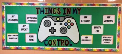 things in my control video game front office bulletin board idea
