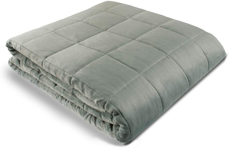 Gray weighted blanket -- best graduation gifts for students