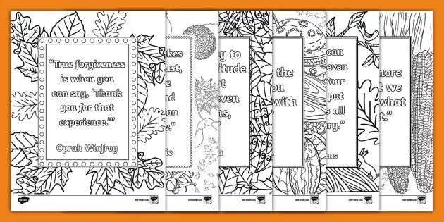 fall mindfulness coloring sheets